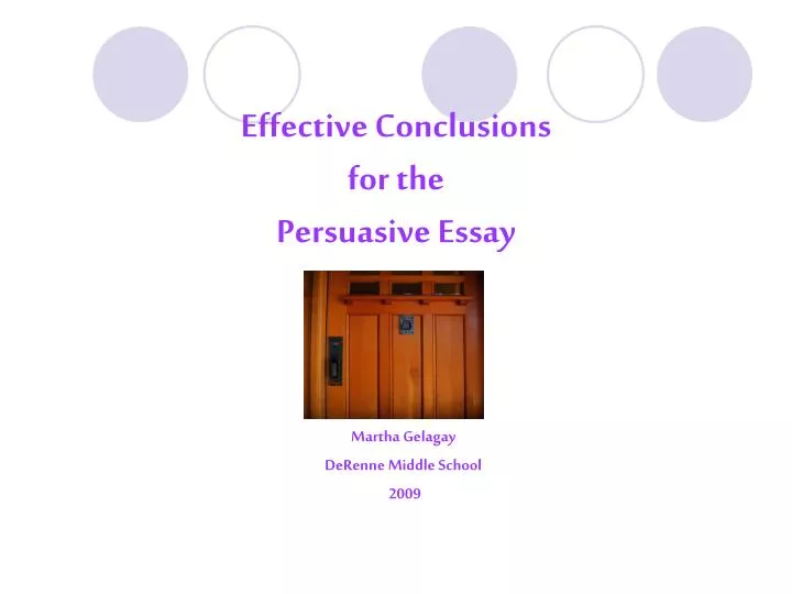 Persuasive essay ppt