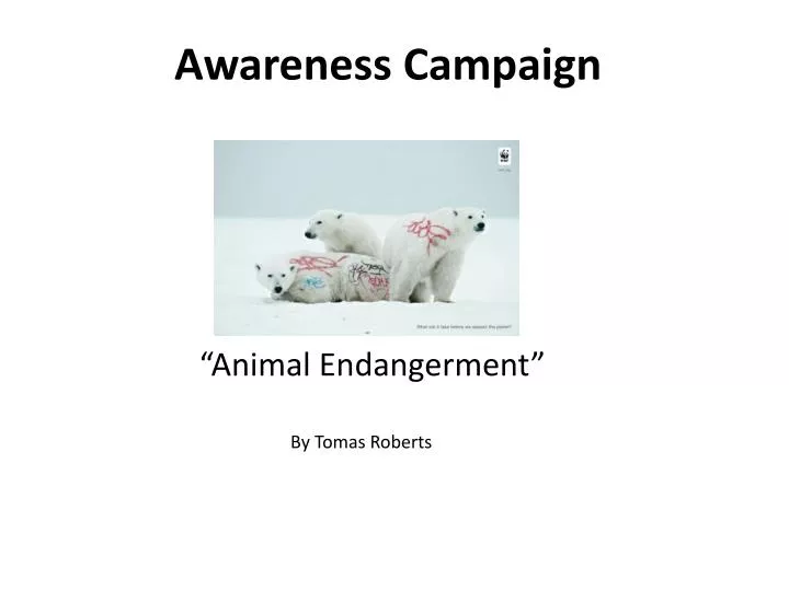 awareness campaign n.