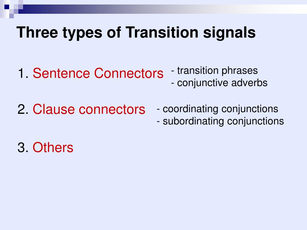 PPT - Transitional words and phrases Paragraph coherence ...