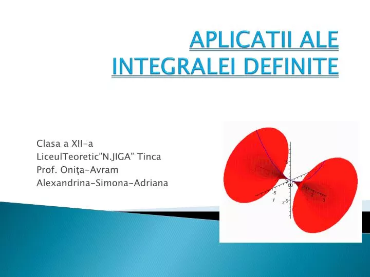 Ppt Aplicatii Ale Integralei Definite Powerpoint Presentation Free Download Id 3148694