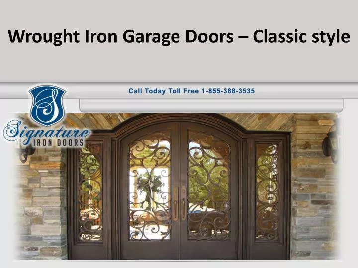 wrought iron garage doors classic style n.