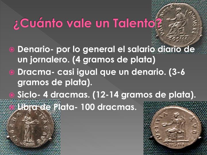 PPT - La Parabola de los Talentos PowerPoint Presentation - ID:3149436