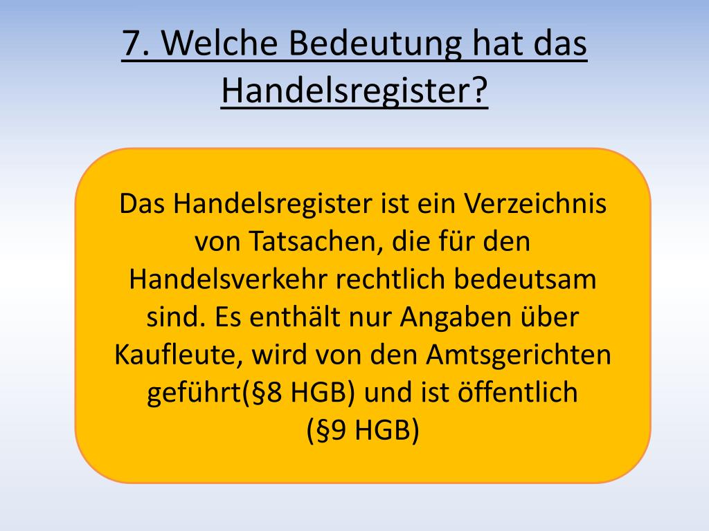 Kg Handelsregister A Oder B PPT - Handelsrecht PowerPoint Presentation, free download - ID:3149754