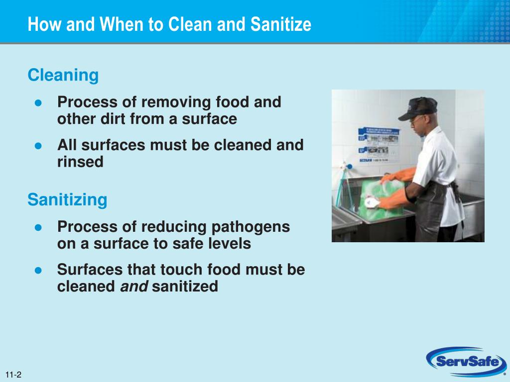 PPT Chapter 11 Cleaning and Sanitizing PowerPoint Presentation, free download ID3149844
