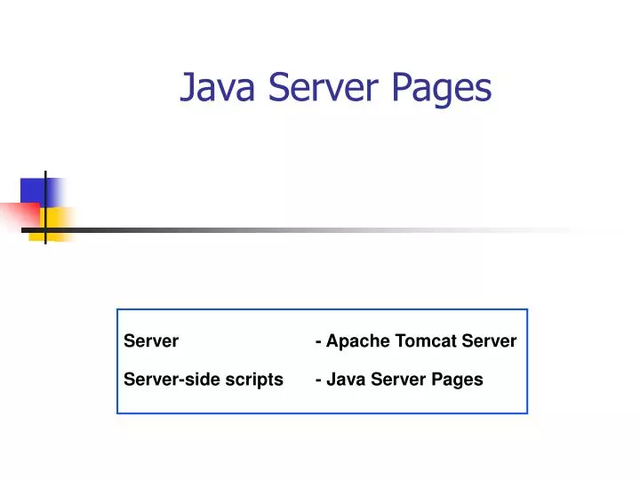 Ppt Java Server Pages Powerpoint Presentation Free Download Id 3150086