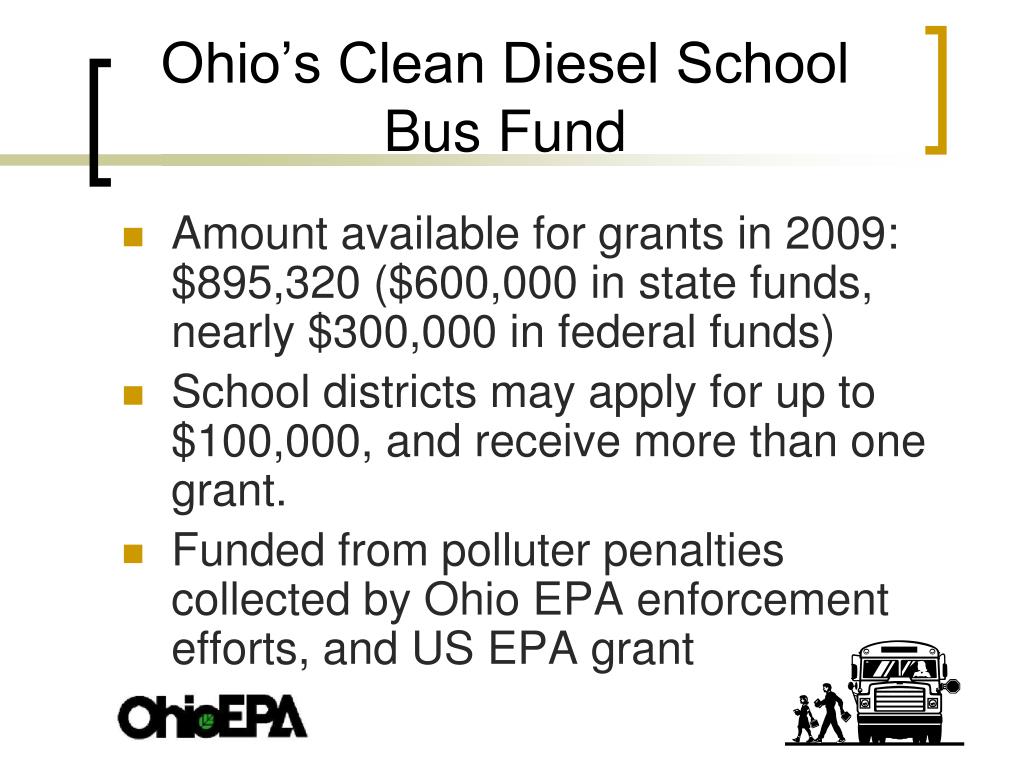 PPT Ohio’s Clean Diesel School Bus Retrofit Grant Program PowerPoint