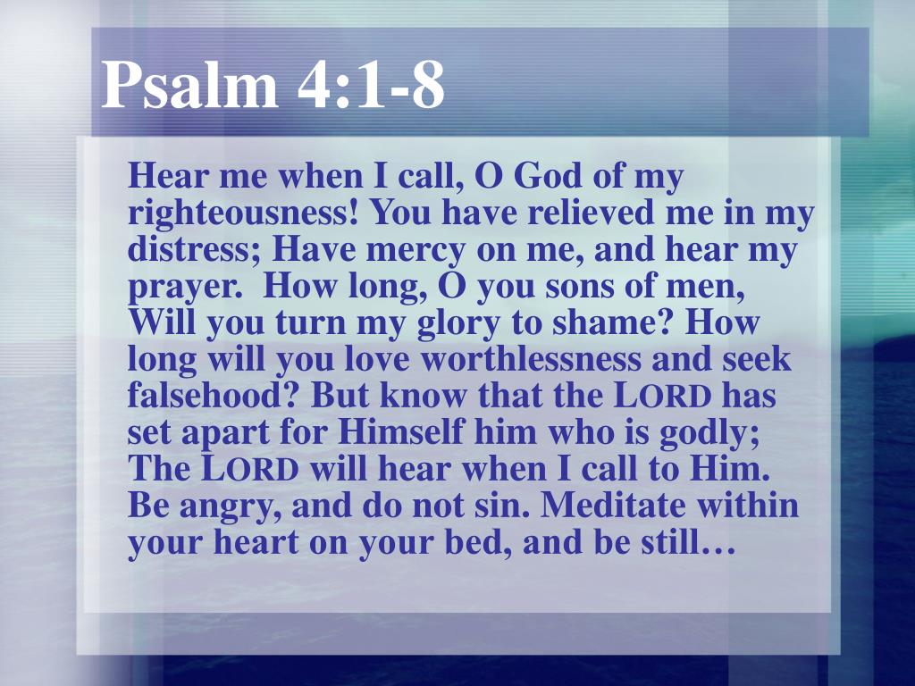 Psalm 4 7 8 DarrelKymani