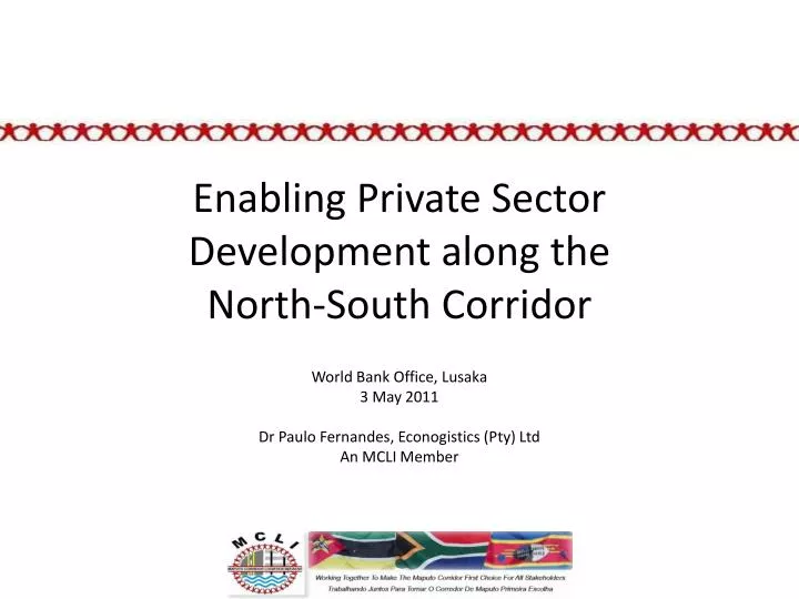 enabling private sector development along the north south corridor n.