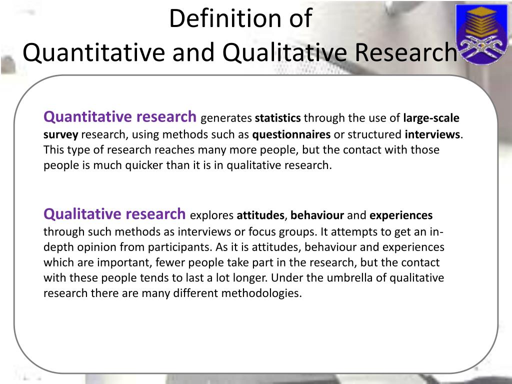 qualitative quantitative methods