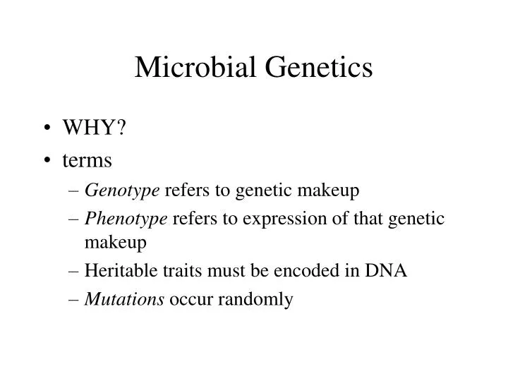 Ppt Microbial Genetics Powerpoint Presentation Free Download Id