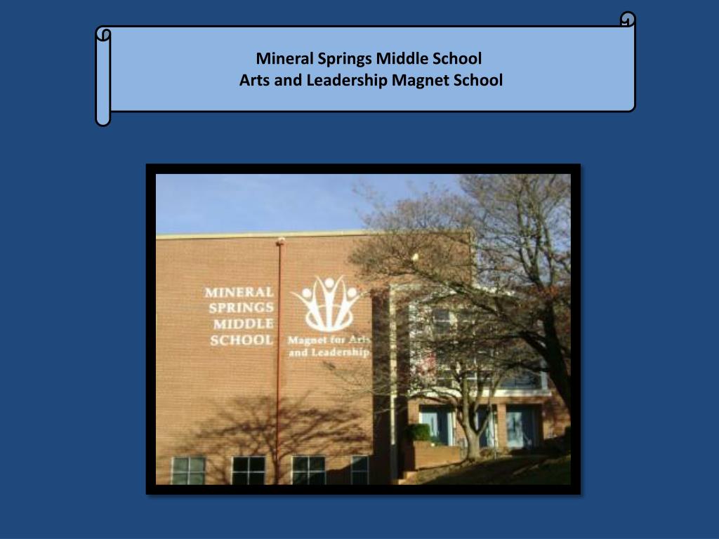 PPT Mineral Springs Middle School Arts and Leadership School