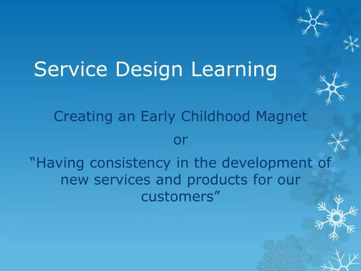 service design learning n.