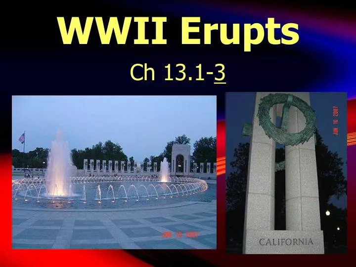 wwii erupts n.