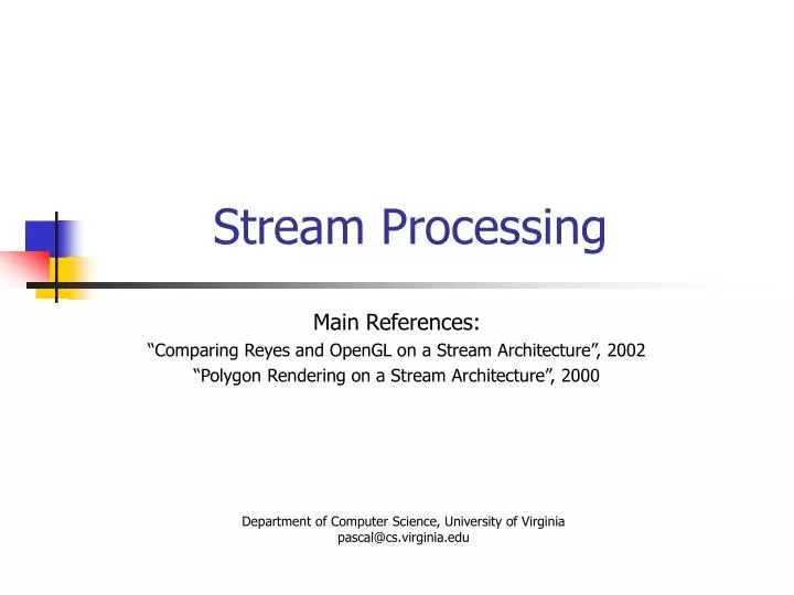 stream processing n.