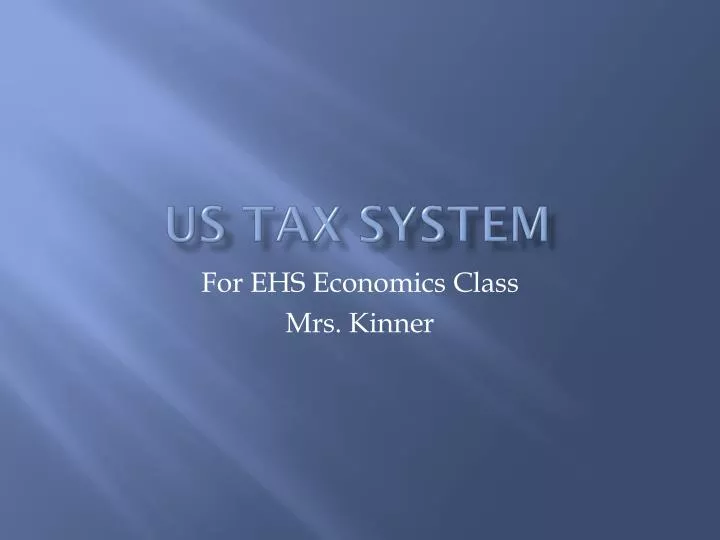 us tax system n.