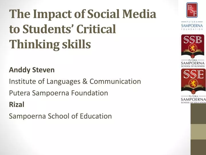 critical thinking in social media