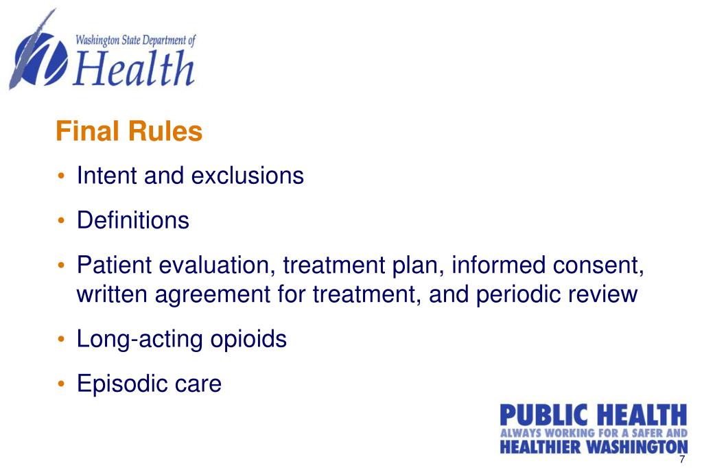 PPT Washington’s Pain Management Rules April 22, 2013 PowerPoint