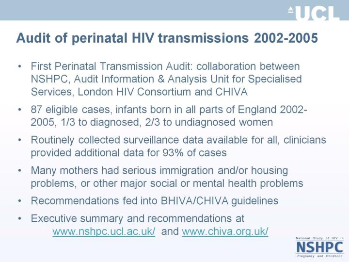 Perinatal hiv transmission
