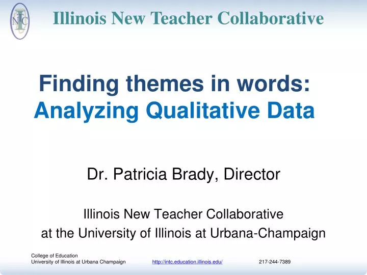 Ppt finding themes in words analyzing qualitative data powerpoint