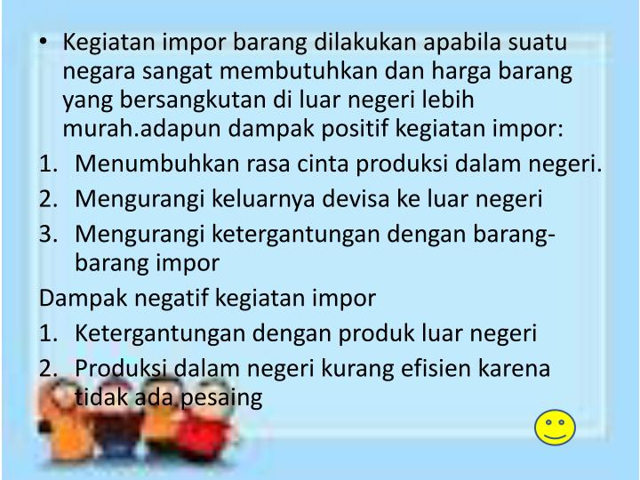 PPT PERDAGANGAN INTERNASIONAL (INTERNATIONAL TRADE) PowerPoint