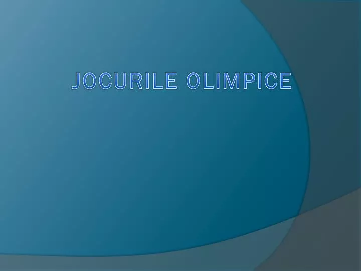 Ppt Jocurile Olimpice Powerpoint Presentation Free Download Id 3156832