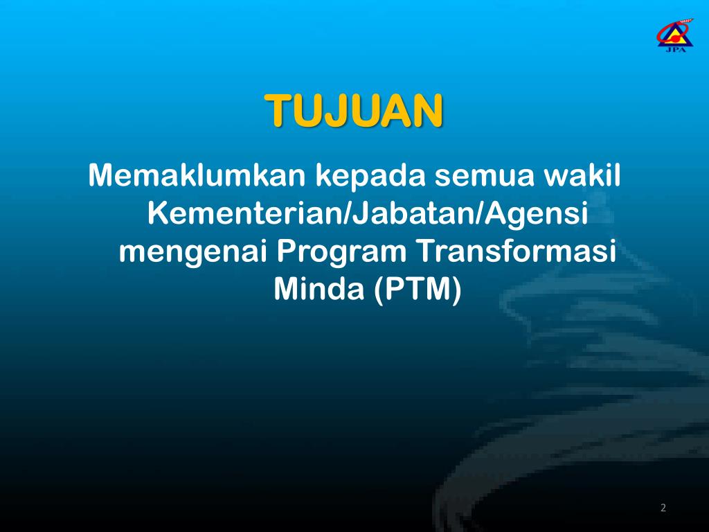 PPT - PROGRAM TRANSFORMASI MINDA PowerPoint Presentation 