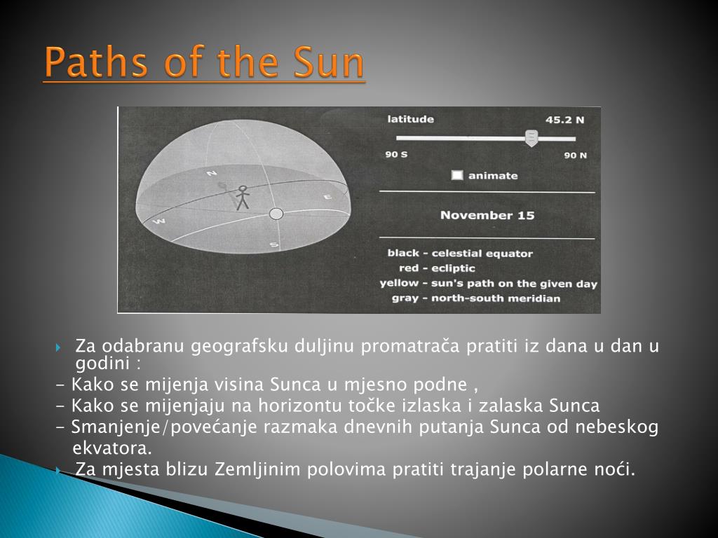 PPT - Prividna gibanja Sunca i Zemljina gibanja PowerPoint Presentation ...