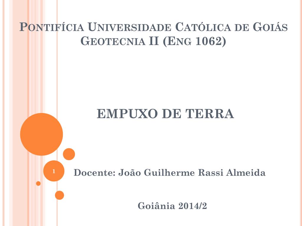 Pontifícia Universidade Católica de Goiás - ppt carregar