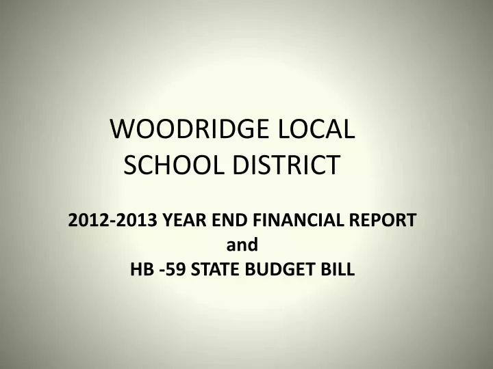 PPT WOODRIDGE LOCAL SCHOOL DISTRICT PowerPoint Presentation, free