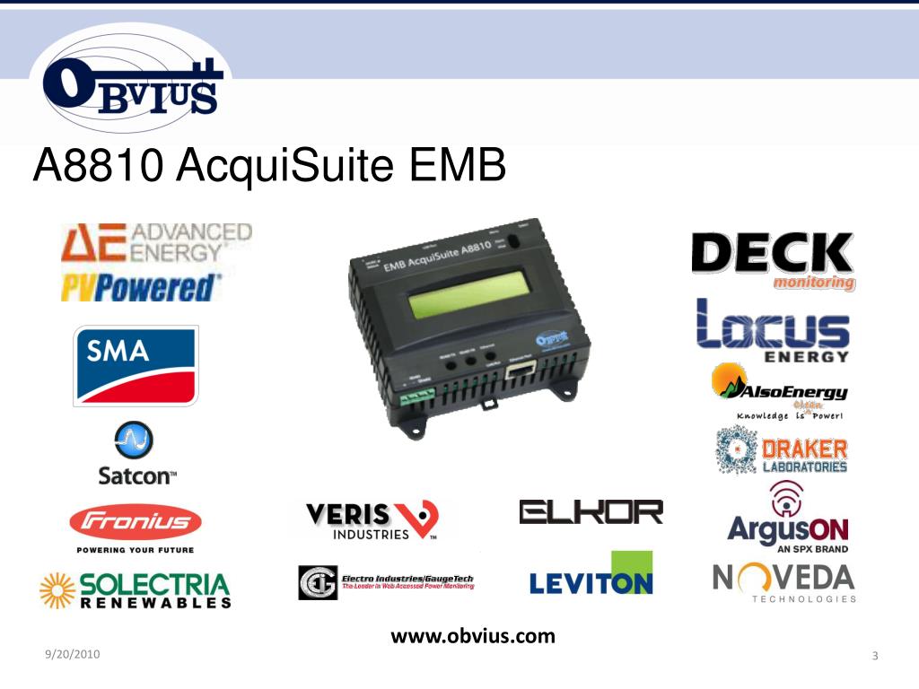 PPT Obvius PV Monitoring SunSpec 2012 PowerPoint Presentation, free