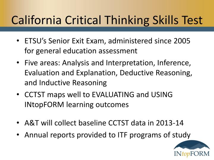 what is the california critical thinking skills test