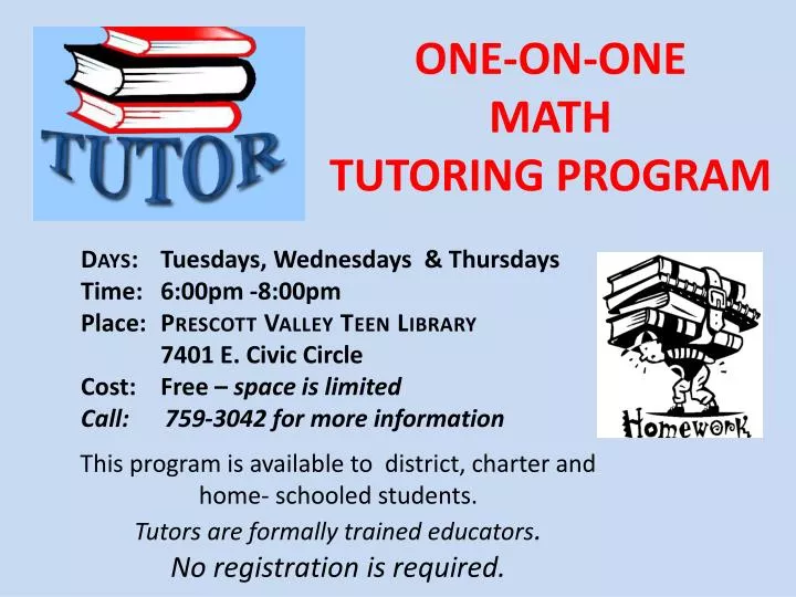 Ppt One On One Math Tutoring Program Powerpoint Presentation Free