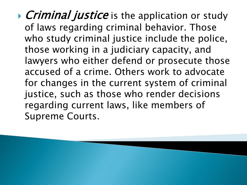 Ppt Criminal Justice Powerpoint Presentation Free Download Id3165752 4894