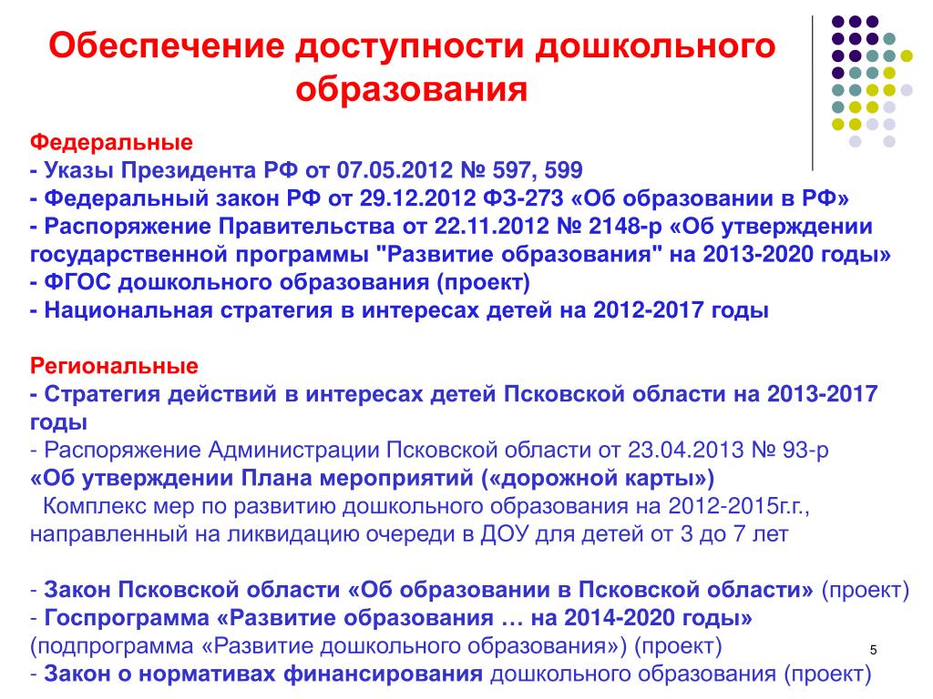 Презентация доступность дошкольного образования в России. Задачи доступности дошкольного образования.. 597 указ президента от 7 май