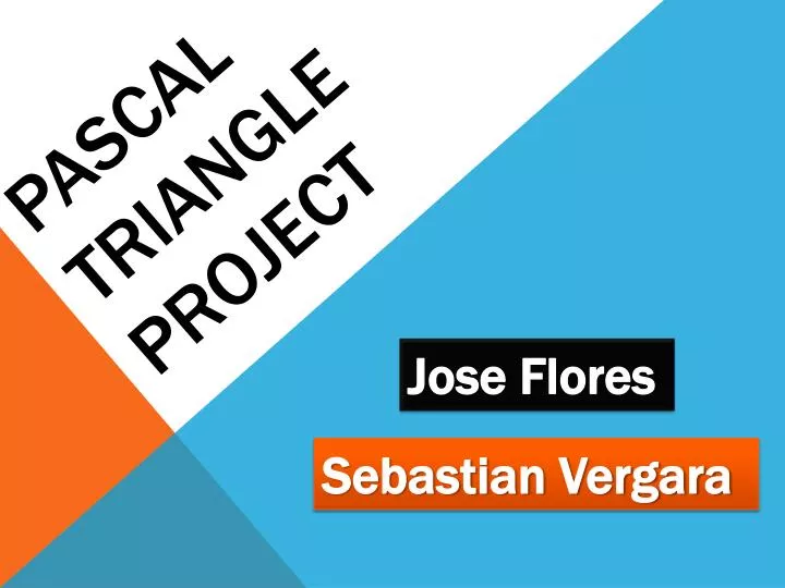 pascal triangle project