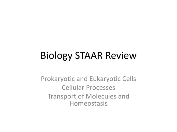 PPT - Biology STAAR Review PowerPoint Presentation, free ...