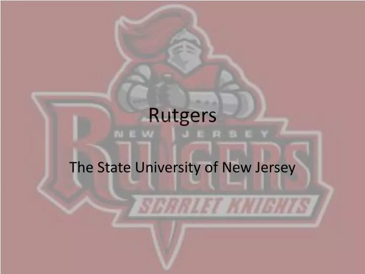 PPT Rutgers PowerPoint Presentation, free download ID3166811