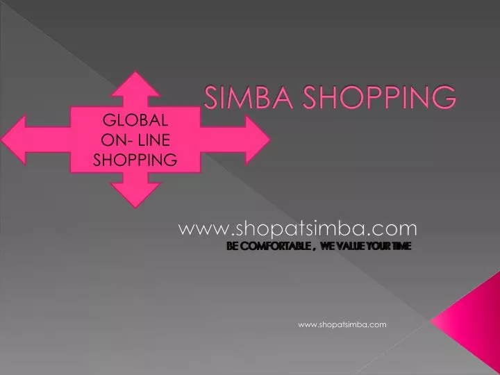 PPT SIMBA SHOPPING PowerPoint Presentation, free download ID3167124