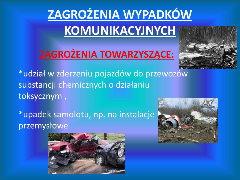 PPT - WYPADKI I KATASTROFY PowerPoint Presentation, free download -  ID:3168669