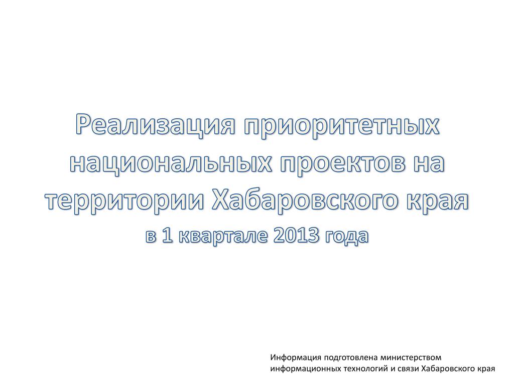 Начало реализации четырех приоритетных национальных проектов год дата