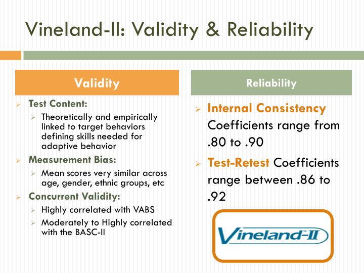 PPT - Vineland Adaptive Behavior Scales – 2 nd Ed 