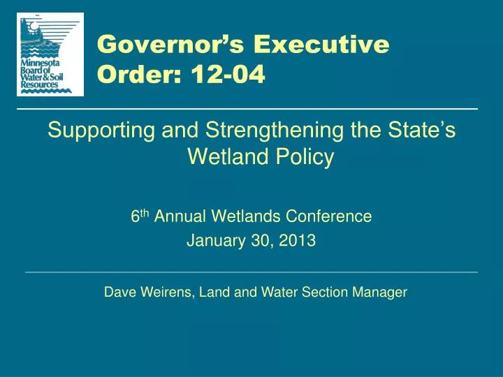 PPT Governor’s Executive Order 1204 PowerPoint Presentation, free