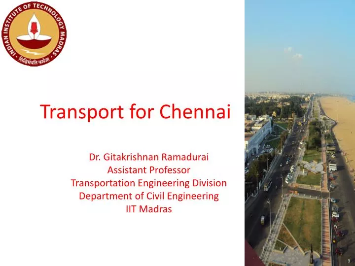PPT Transport for Chennai PowerPoint Presentation, free download ID