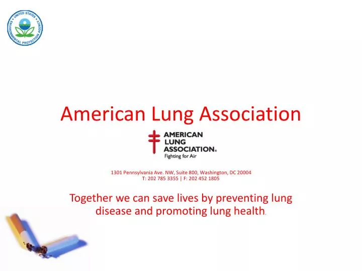 PPT American Lung Association PowerPoint Presentation, free download