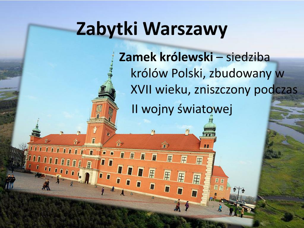 Zabytki Warszawy Prezentacja Dla Dzieci PPT - Walory turystyczne Nizin Środkowopolskich PowerPoint Presentation