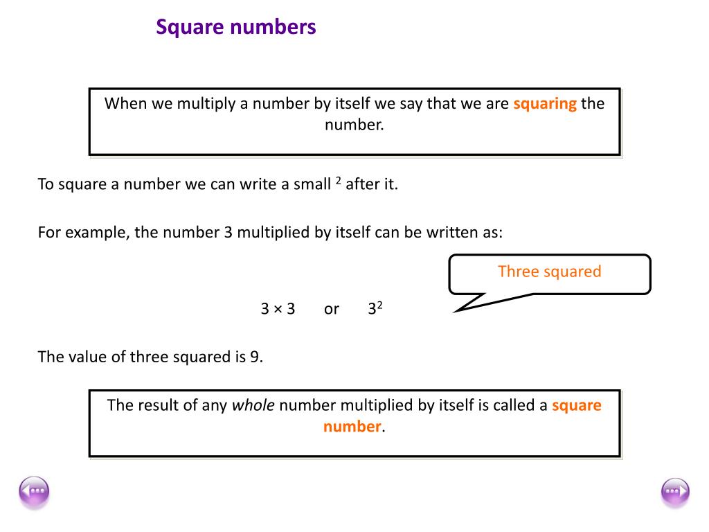 PPT - Square numbers PowerPoint Presentation, free download - ID