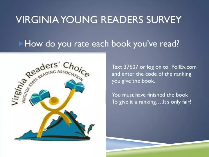 PPT Virginia young readers survey PowerPoint Presentation, free