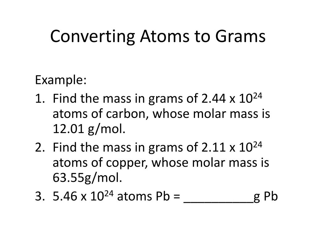 atoms to mass in grams converter calculator atoms to mass in grams converter calculator