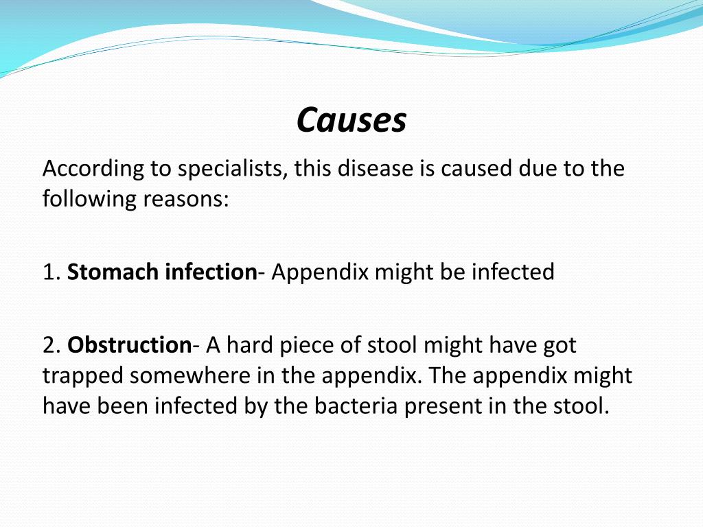 PPT - Causes, Symptoms & Treatments of Appendix PowerPoint Presentation ...