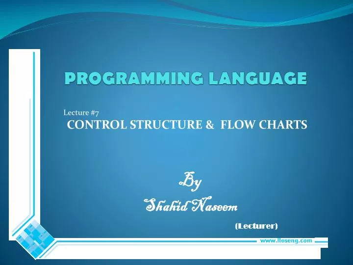 PPT - PROGRAMMING LANGUAGE PowerPoint Presentation, free download - ID ...